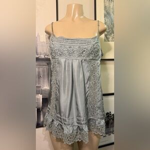BCBGMaxAzria Sage Embroidery Lace Dress Blouse